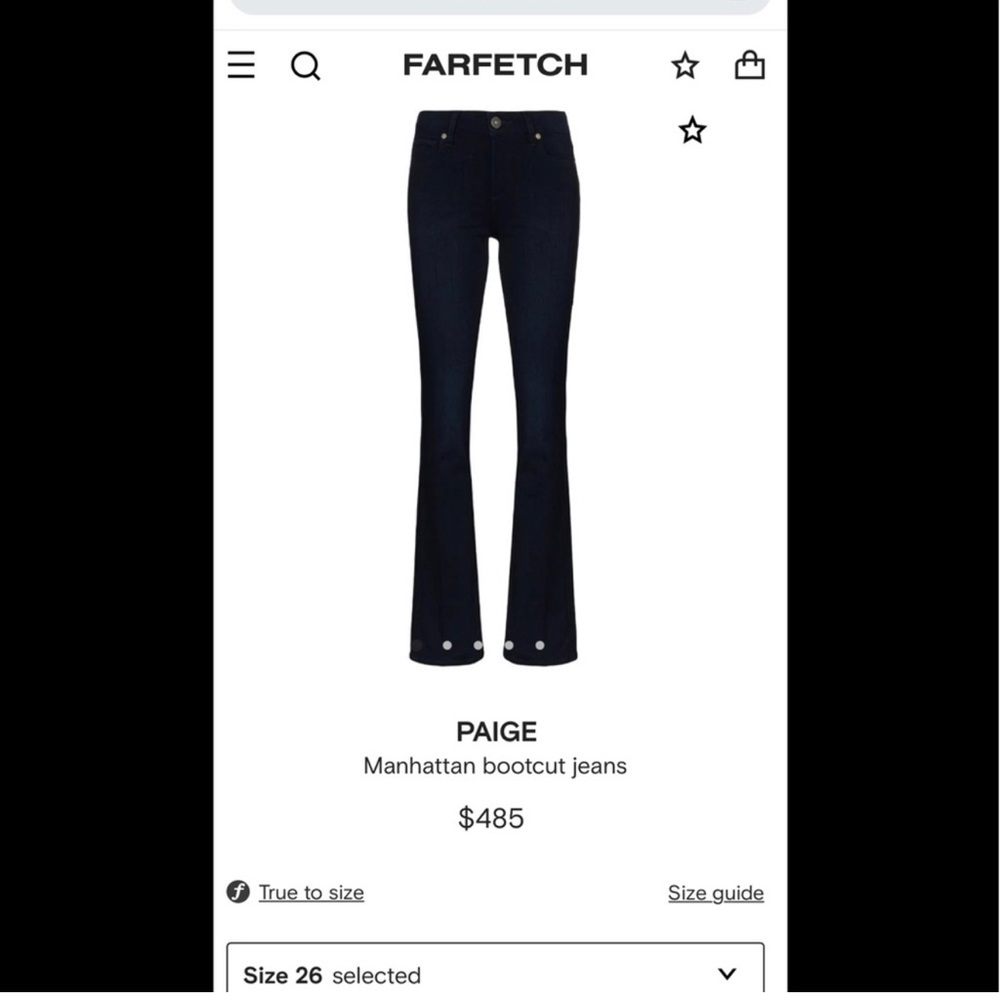 PAIGE MANHATTAN Bootcut Jeans
